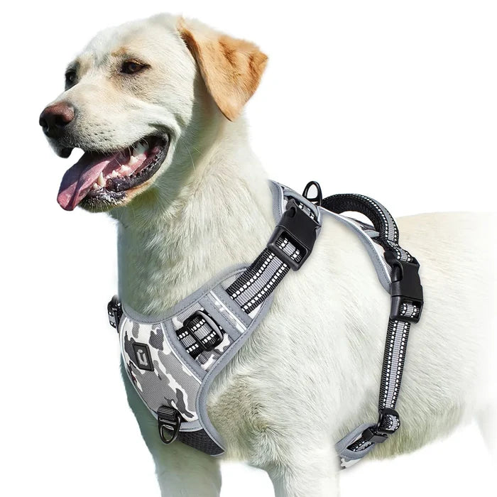 No Pull Dog Harness with Handle – Adjustable Soft Padded Pet Vest for Dogs