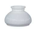 Opal Glass Rib Shade, 7 inch fitter