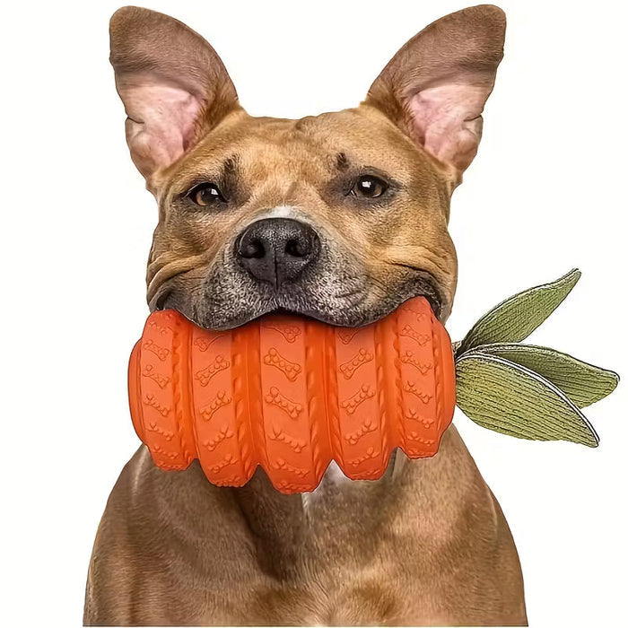 Orange Tire Dog Toy | Durable Rubber – Fun Chew Play