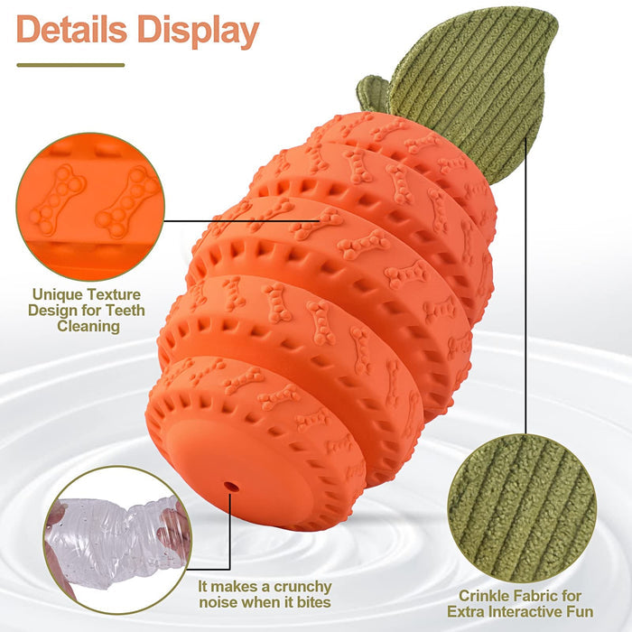 Orange Tire Dog Toy | Durable Rubber – Fun Chew Play