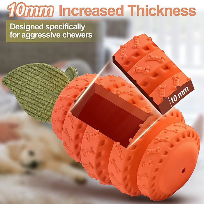 Orange Tire Dog Toy | Durable Rubber – Fun Chew Play