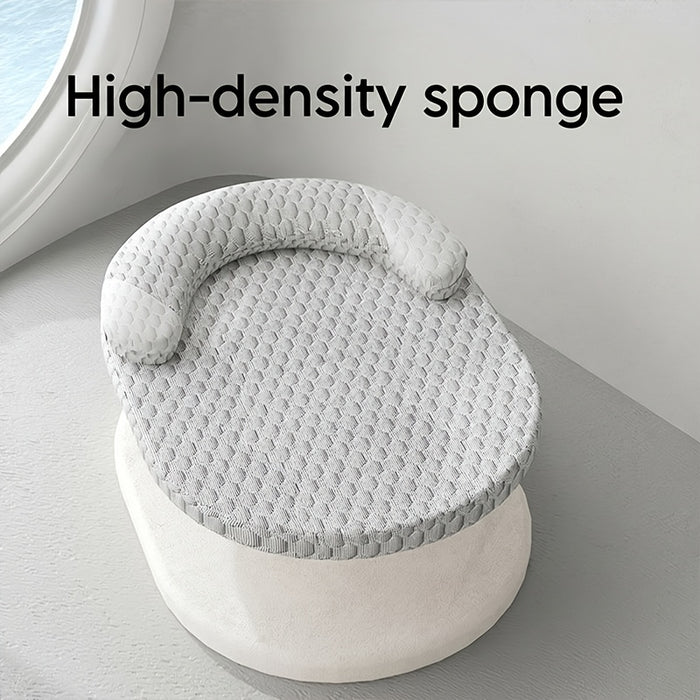 Orthopedic Cooling Dog Bed with Raised Edge & Washable Non-Slip Design