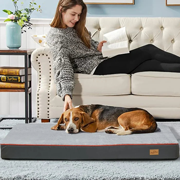 Orthopedic Dog Bed | Memory Foam Joint Support – Large & Comfortable Pet Mattress