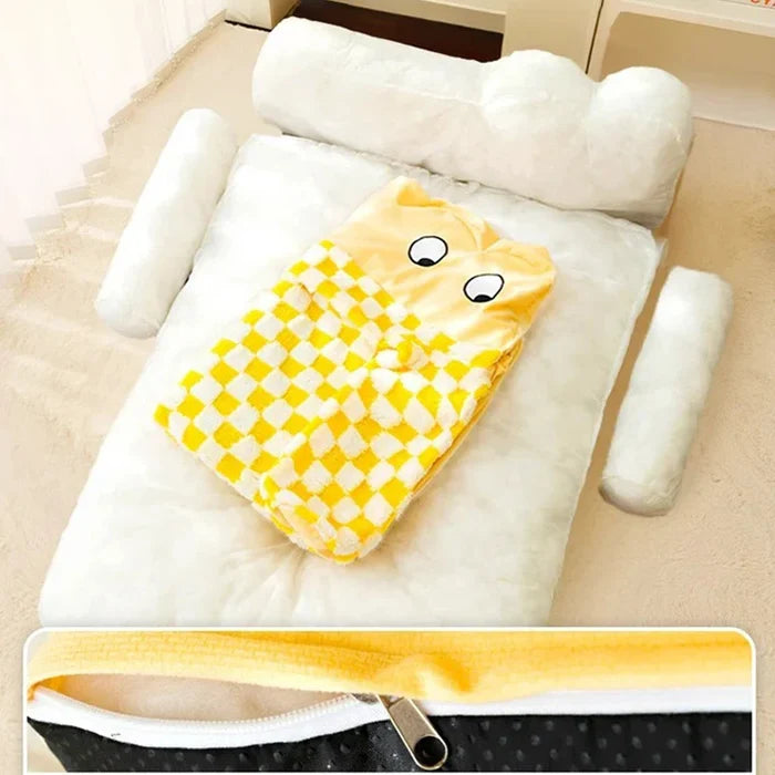 Orthopedic Dog Sofa | Washable Large Dog Bed with Durable Fabric & Non-Slip Base