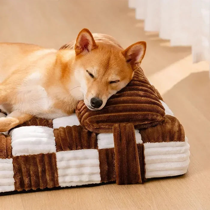 Orthopedic Pet Mattress | Washable Anti-Slip Bed for Large Dogs with Support Foam