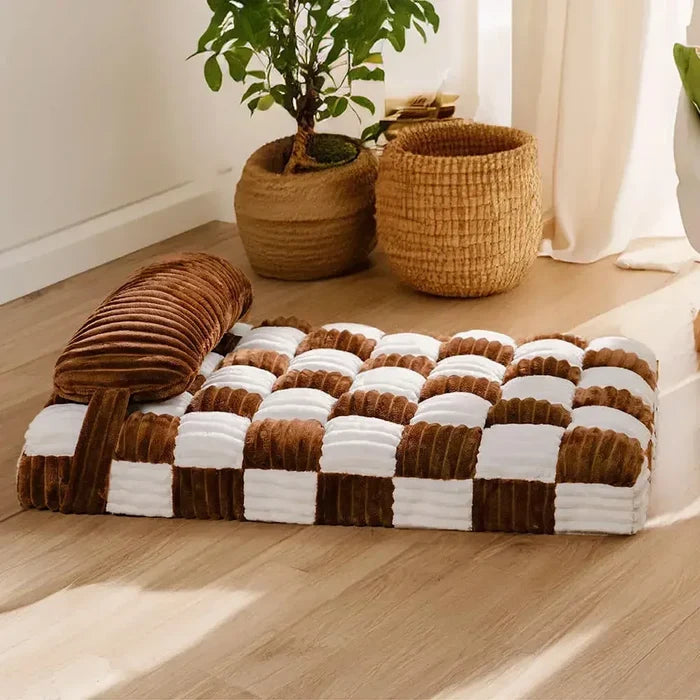 Orthopedic Pet Mattress | Washable Anti-Slip Bed for Large Dogs with Support Foam