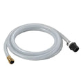 clear flexible output hose with brass and black connectors for Hydrocart Mini