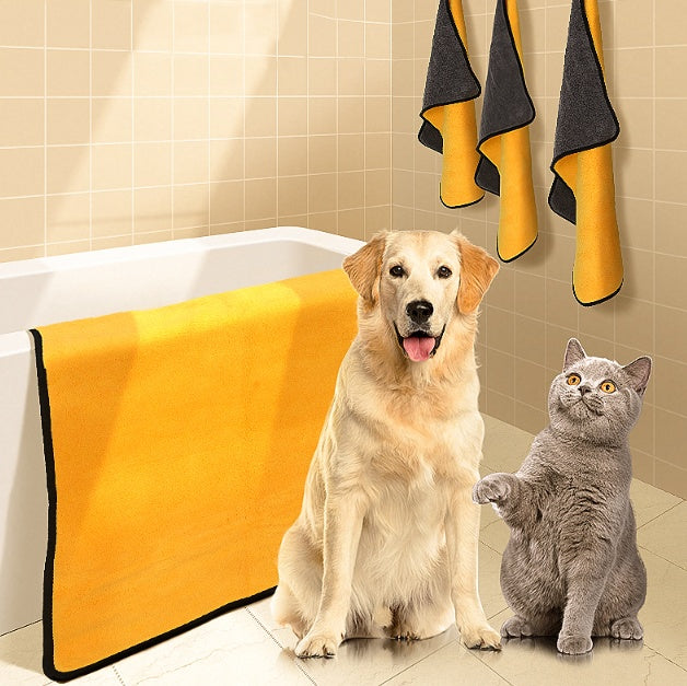 Pet Absorbent Bath Towel for Quick Drying