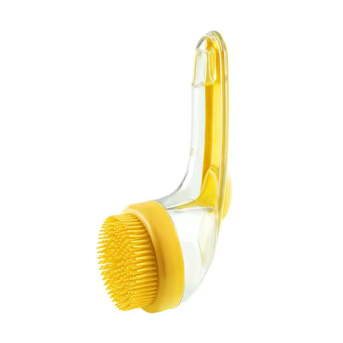 Pet Bath Brush with Built-in Soap Dispenser | Gentle Dog & Cat Washing Tool