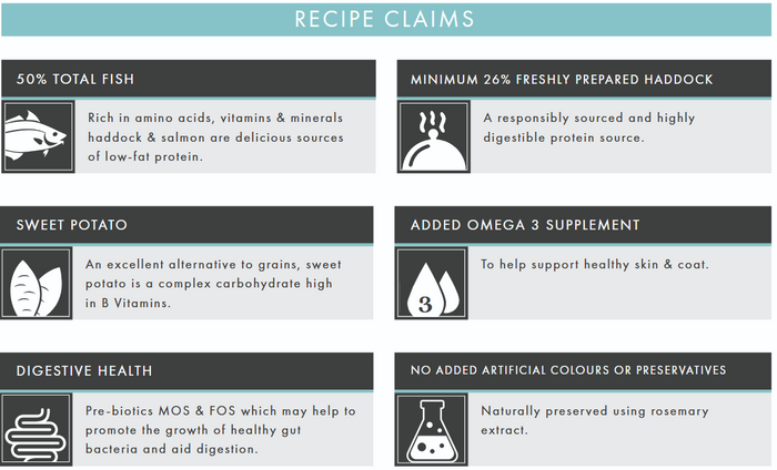Pet Connection Haddock with Sweet Potato & Parsley Adult Hypoallergenic Grain Free Dry Dog Food