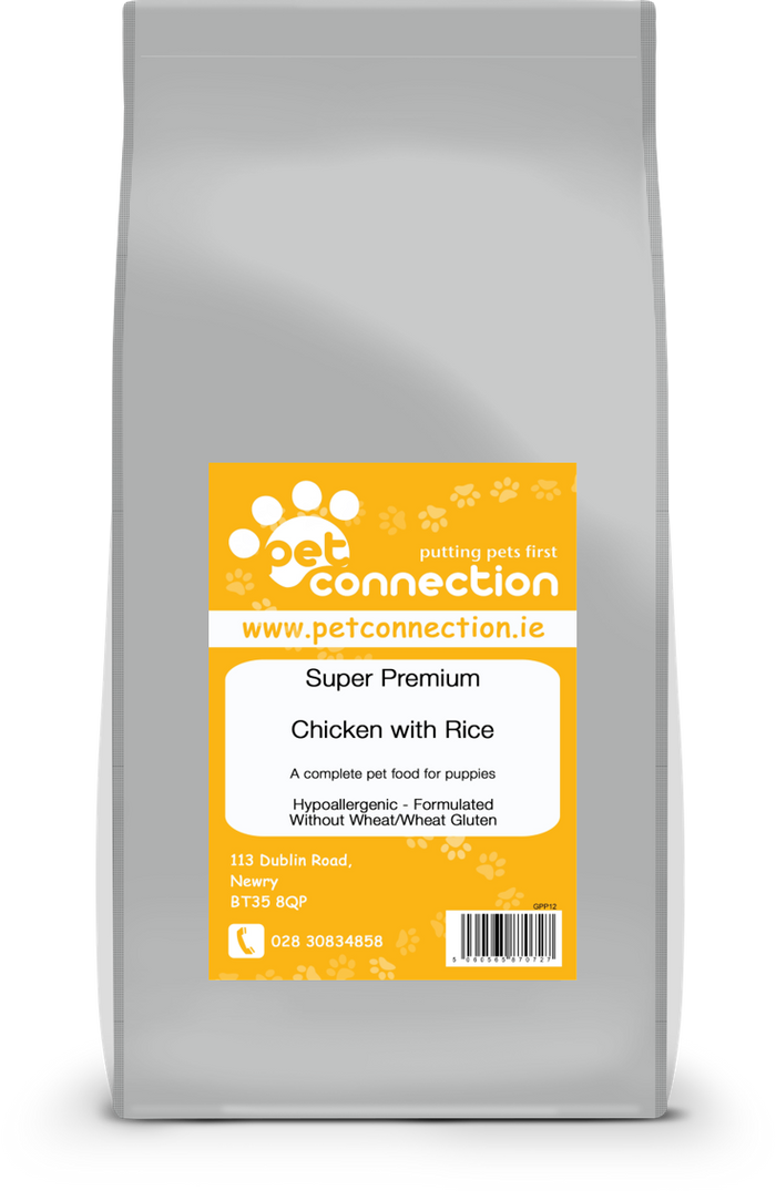 Pet Connection Super Premium Chicken & Rice Puppy Hypoallergenic Dry Dog Food