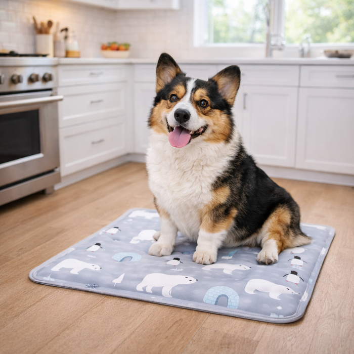 Pet Cooling Water Mat for Dogs & Cats – Water‑Fillable Cooling Pad for Summer Heat Relief