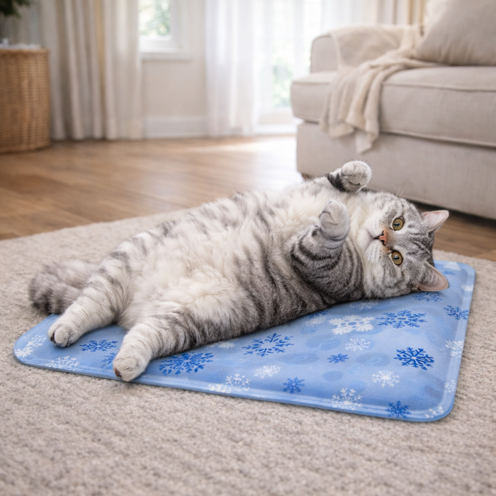 Pet Cooling Water Mat for Dogs & Cats – Water‑Fillable Cooling Pad for Summer Heat Relief