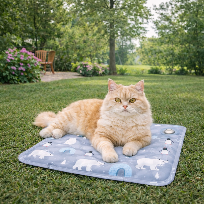 Pet Cooling Water Mat for Dogs & Cats – Water‑Fillable Cooling Pad for Summer Heat Relief
