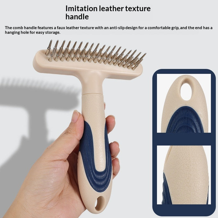 Pet Grooming Brush for Fur Detangling and Hair Removal