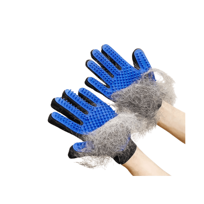 Pet Grooming Gloves | Gentle Hair Remover & Massage Brush for Dogs and Cats
