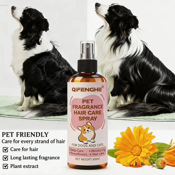 Pet Hair Care Spray for Dogs & Cats | Detangling Fur Conditioner