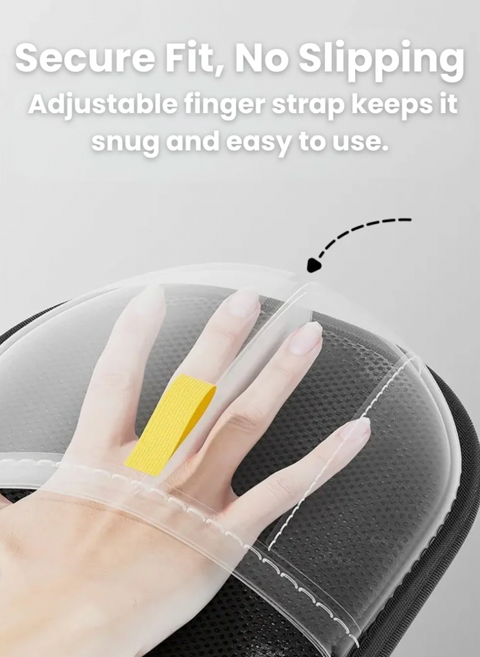 Pet Hair Removal Glove with Dual-Sided Electrostatic Bristles