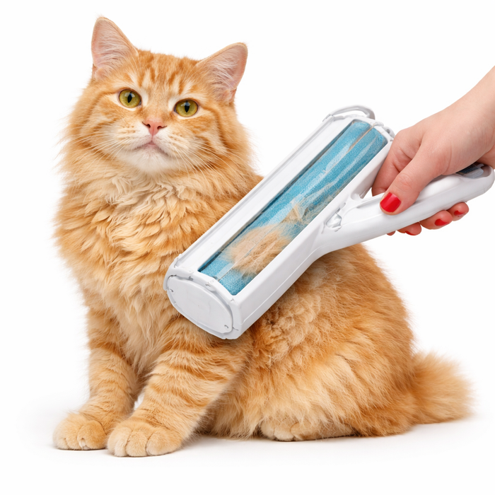 Pet Hair Remover Roller Reusable – Dog & Cat Fur Remover, Self Cleaning Lint Roller for Furniture & Clothes