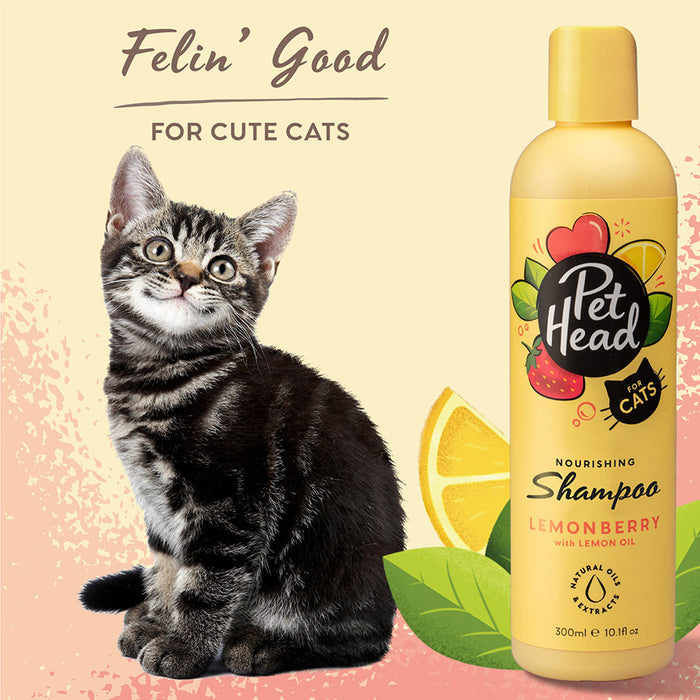 Pet Head | Felin' Good Lemonberry Nourishing Shampoo for Cats - 300ml