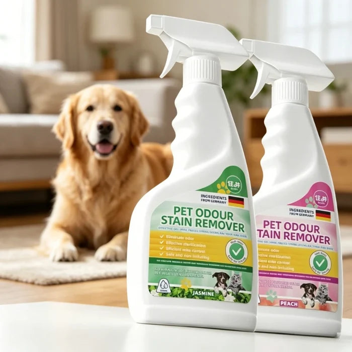 Pet Odor Eliminator Spray for Dogs & Cats – Enzyme Deodorizer & Urine Odor Remover