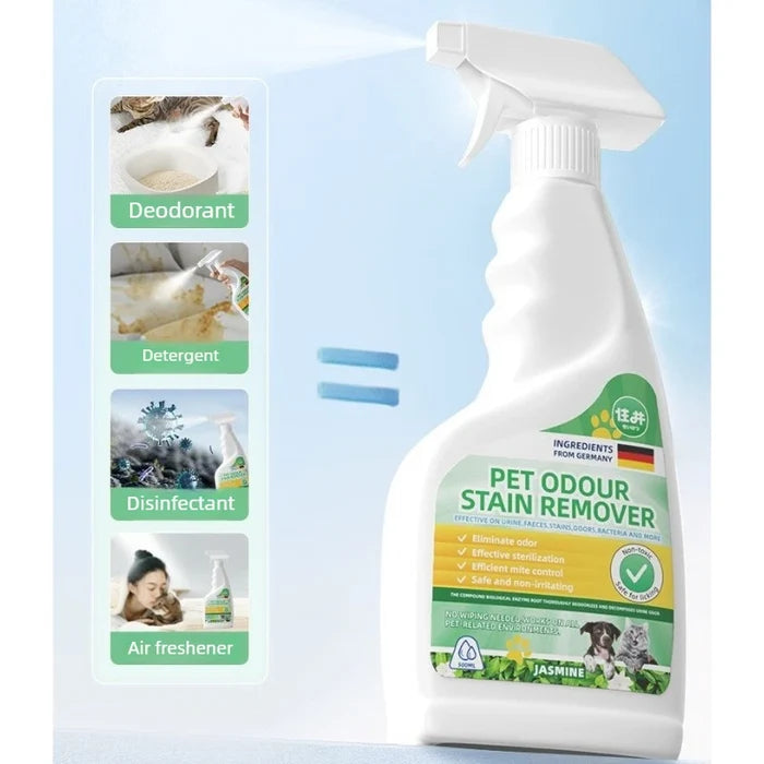 Pet Odor Eliminator Spray for Dogs & Cats – Enzyme Deodorizer & Urine Odor Remover