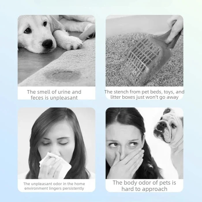 Pet Odor Eliminator Spray for Dogs & Cats – Enzyme Deodorizer & Urine Odor Remover