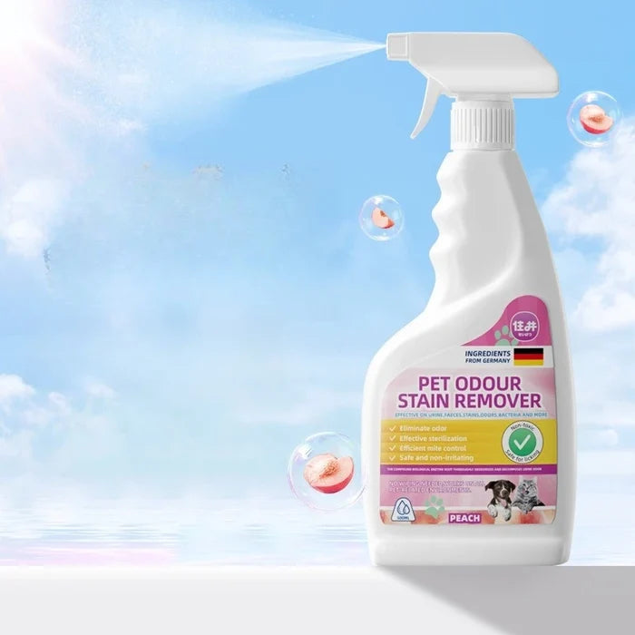 Pet Odor Eliminator Spray for Dogs & Cats – Enzyme Deodorizer & Urine Odor Remover