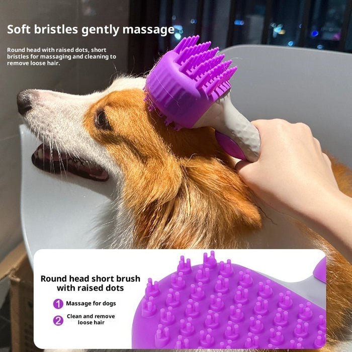 Pet Shower Brush for Bathing and Hair Cleaning