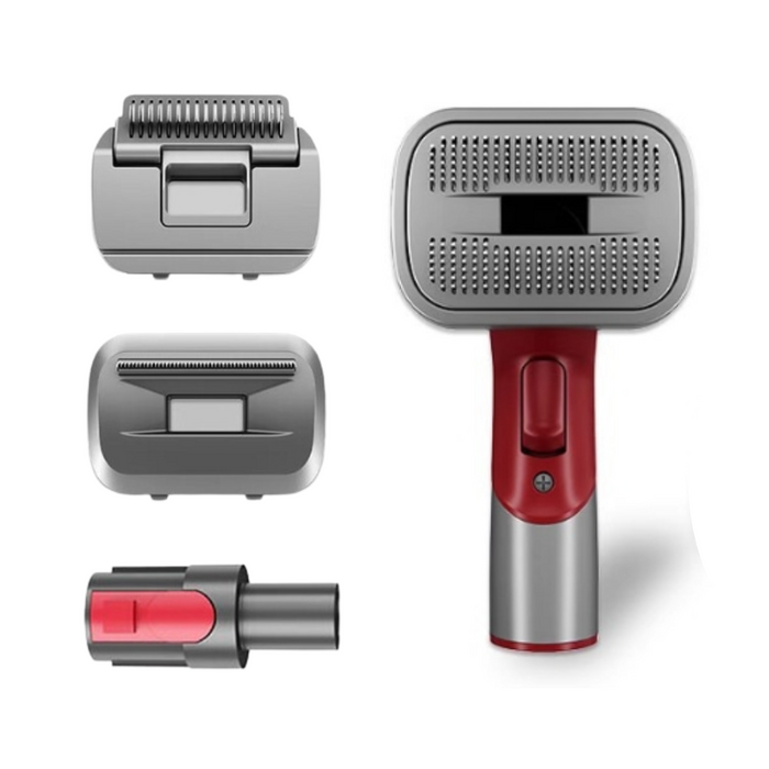 Pet Vacuum Brush Attachment | Grooming Tool for Shedding & Hair Removal