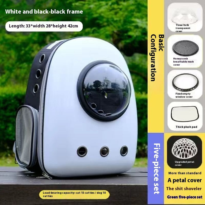 Plus-Sized Space Capsule Pet Backpack for Travel