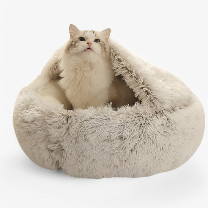 Plush Covered Pet Bed – Ultimate Warmth & Comfort | CozyNest