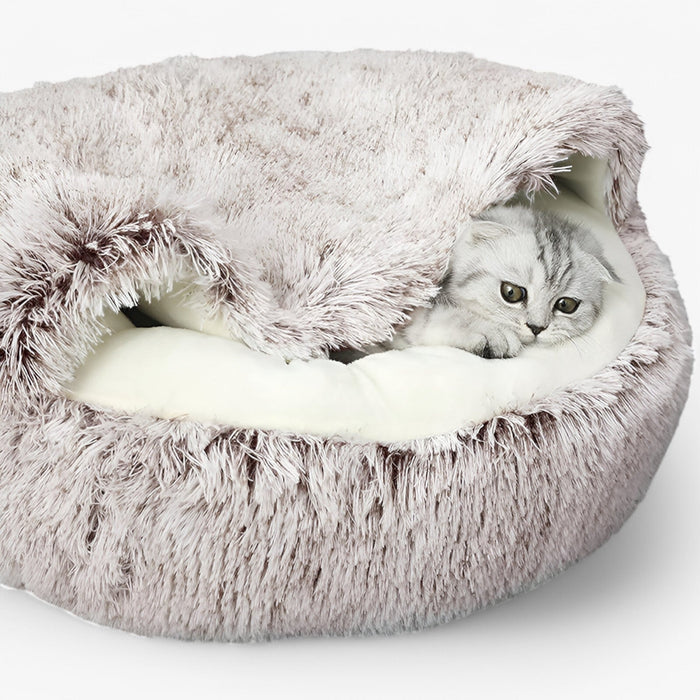 Plush Covered Pet Bed – Ultimate Warmth & Comfort | CozyNest