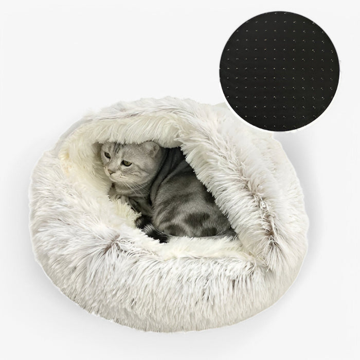 Plush Covered Pet Bed – Ultimate Warmth & Comfort | CozyNest