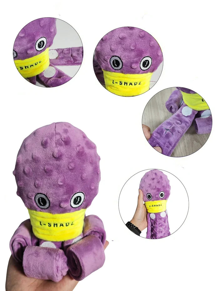 Plush Dog Snuffle Toy Octopus Puzzle | Interactive Slow Feeder for Puppies