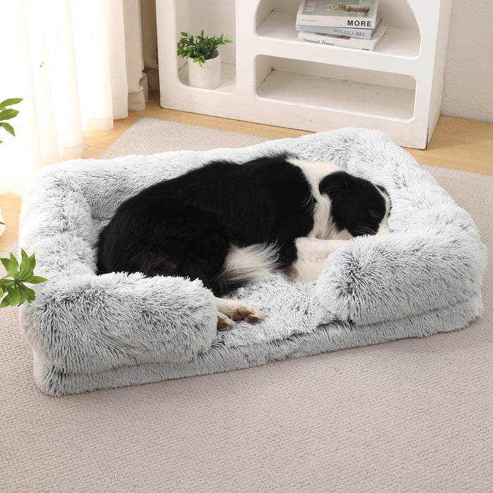 Plush Round Warm Pet Bed for Winter