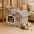 PlushCat Indoor House | Foldable Soft Cat Shelter with Cushion