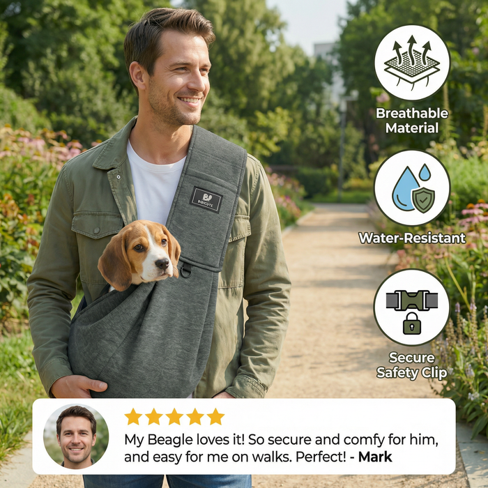 Portable Dog Shoulder Carrier Backpack | Breathable Water-Resistant Pet Bag