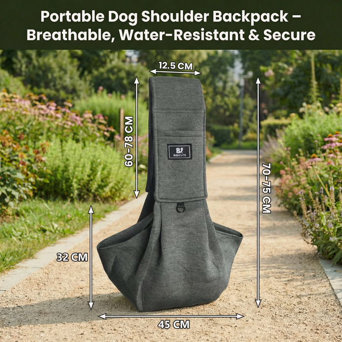 Portable Dog Shoulder Carrier Backpack | Breathable Water-Resistant Pet Bag