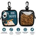 Portable Dog Treat Pouch with Clip & Clear Window for Training Walks