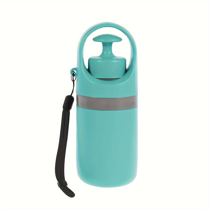 Portable Dog Waste Scooper with Poop Bag Dispenser for Walks & Travel