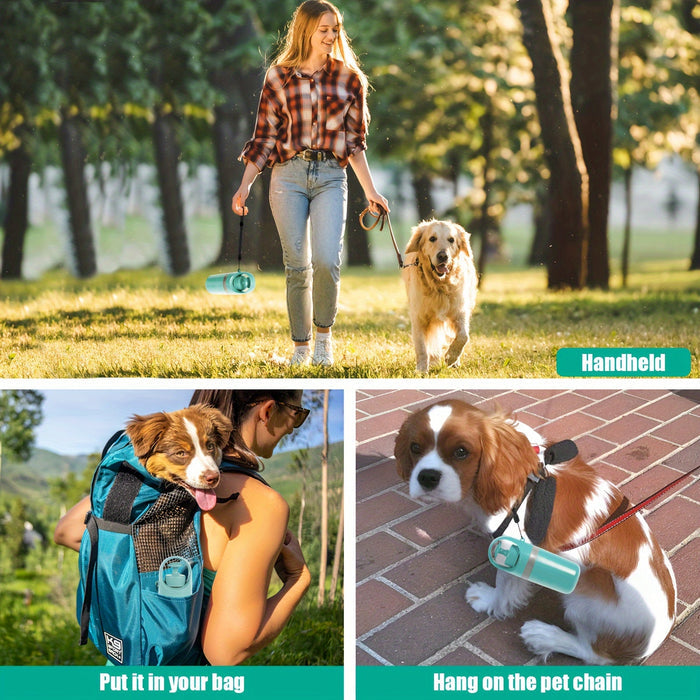 Portable Dog Waste Scooper with Poop Bag Dispenser for Walks & Travel