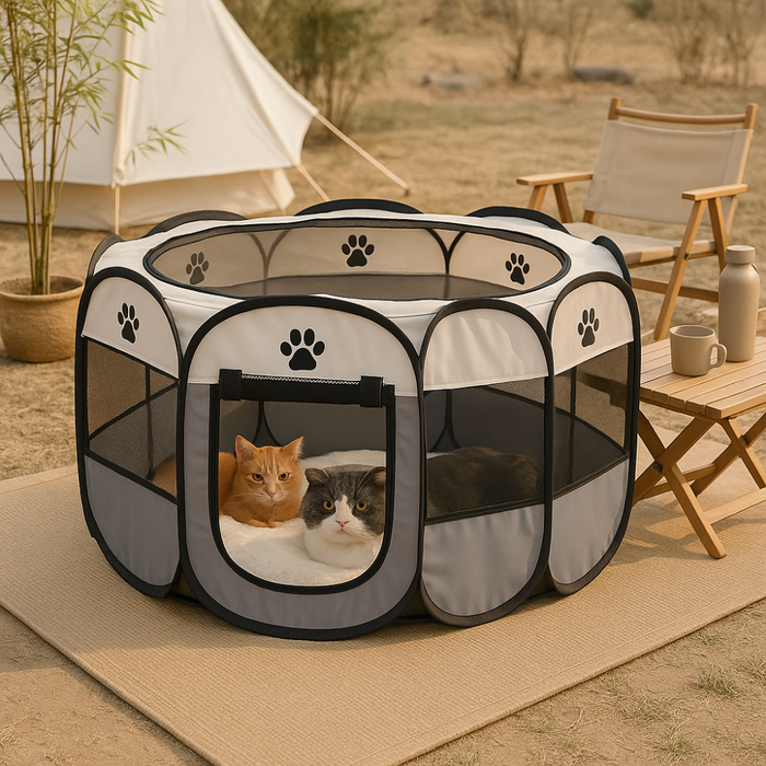 Portable Pet Tent | Lightweight Foldable Cat & Dog Playpen