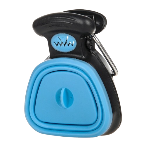 Portable Poop Scooper | Foldable Waste Picker with Built-In Bag Dispenser