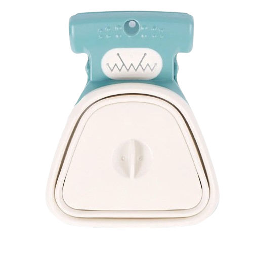 Portable Poop Scooper | Foldable Waste Picker with Built-In Bag Dispenser