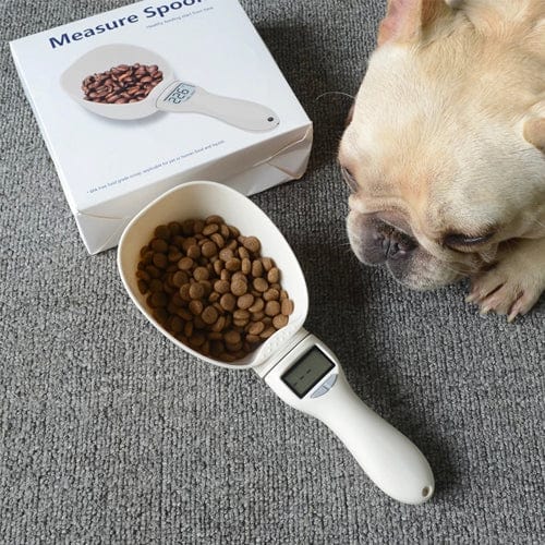 PortionPro Pet Food Measuring Spoon for Dogs & Cats – Digital Food Scale Scoop