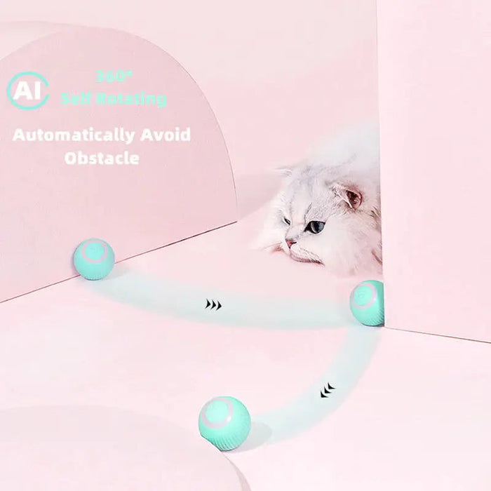 PowsPlay | 360° Rotating Interactive Cat Toy