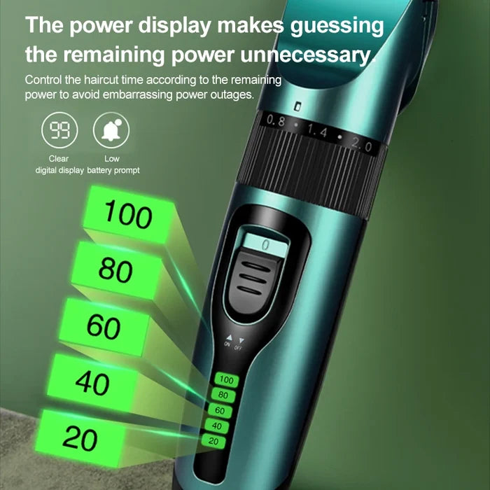 Professional Pet Hair Clipper for Dogs & Cats – Rechargeable Trimmer