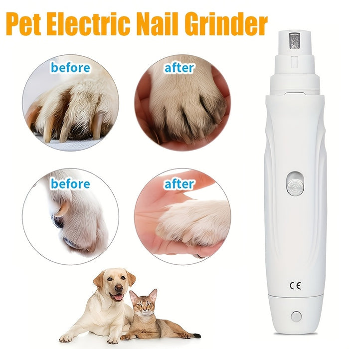 Professional Pet Nail Grinder – 2-Speed Electric Dog & Cat Claw Trimmer