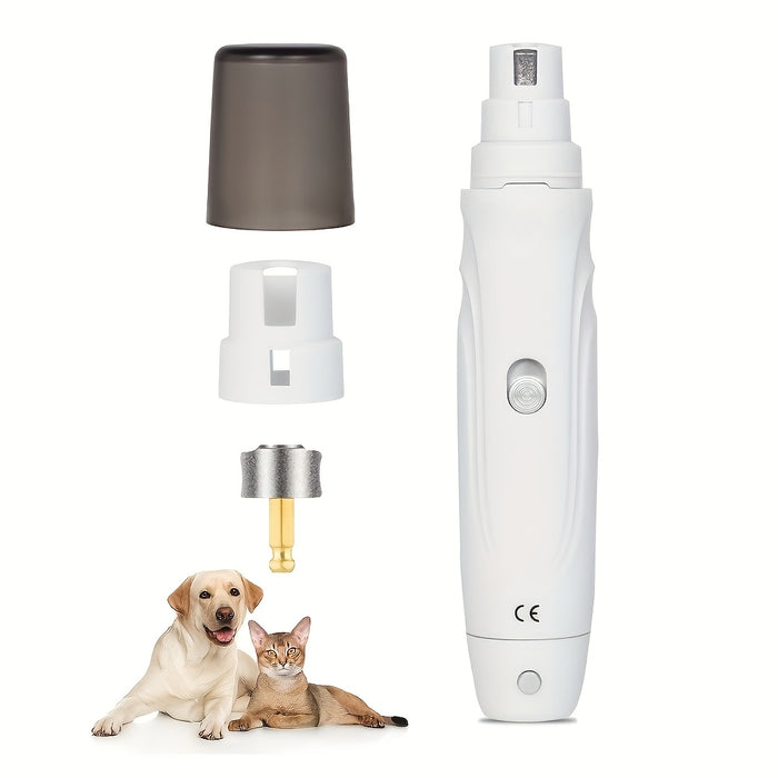Professional Pet Nail Grinder – 2-Speed Electric Dog & Cat Claw Trimmer